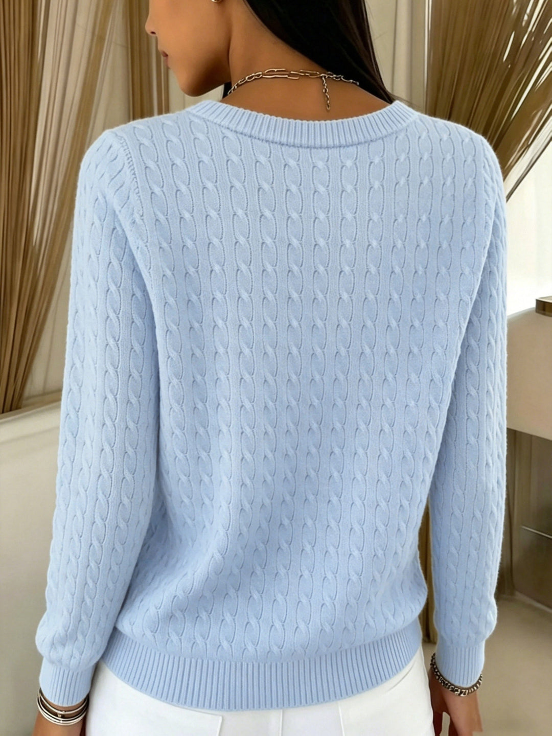 Kitija - Cardigan en Maille Torsadée Avec Boutons