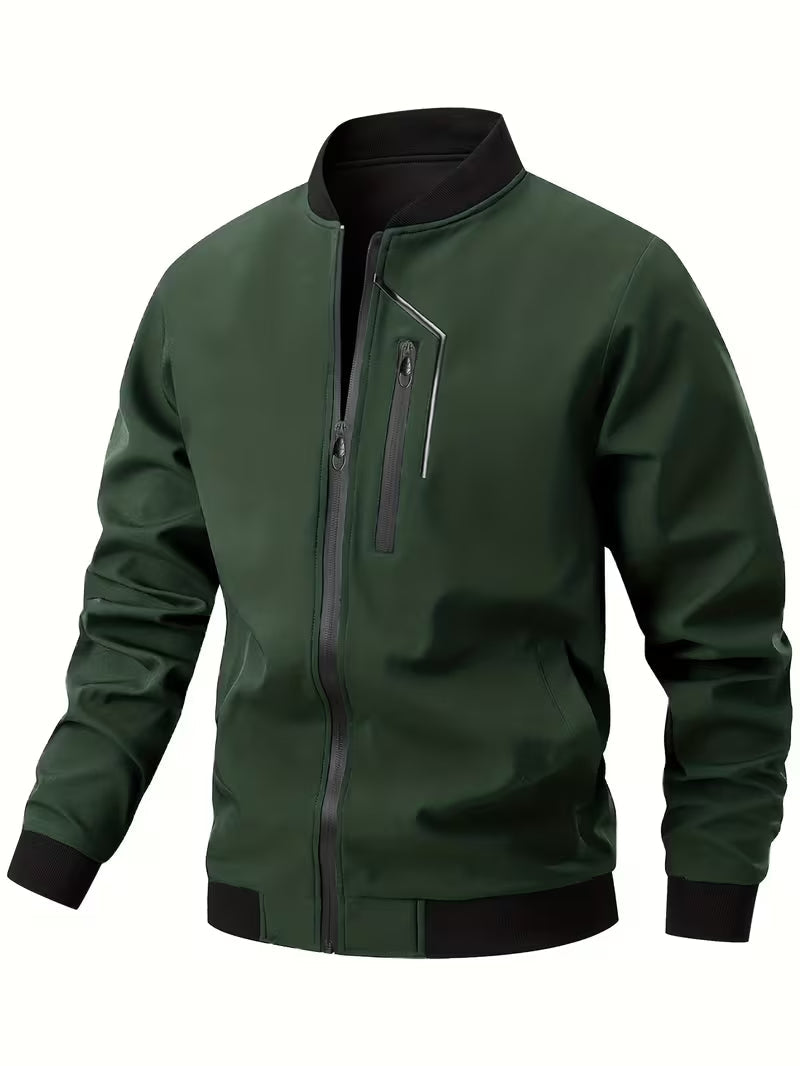 Akrum - Blouson Aviateur Décontracté Avec Fermeture Éclair