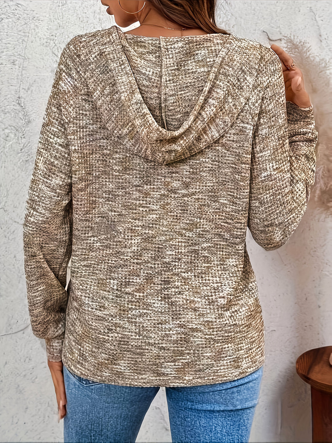 Graca - Pull À Capuche À Manches Longues Avec Boutons