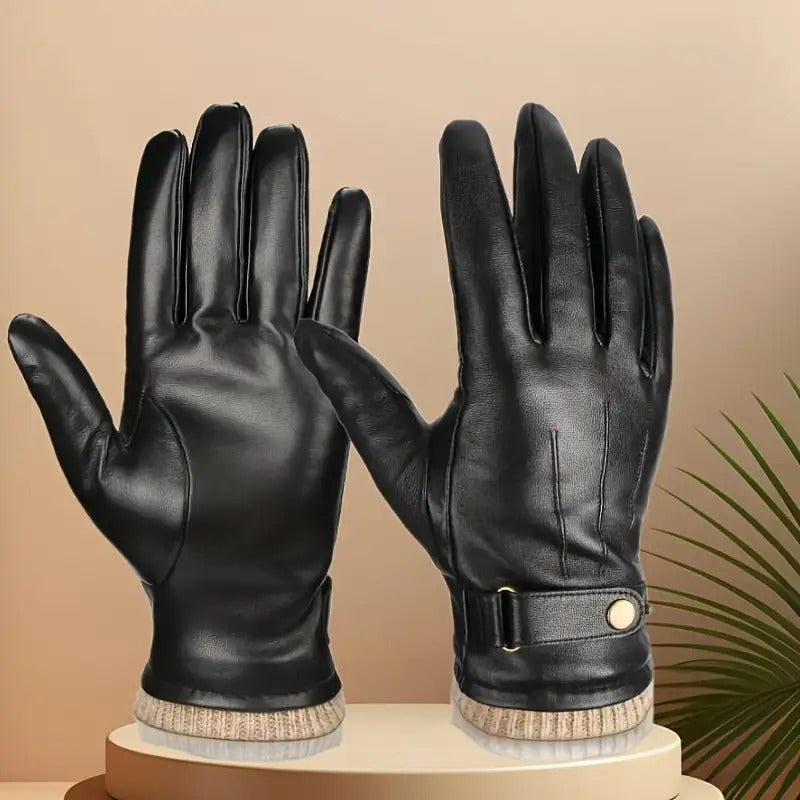 Matheo - Gants D'hiver en Cuir Thermiques
