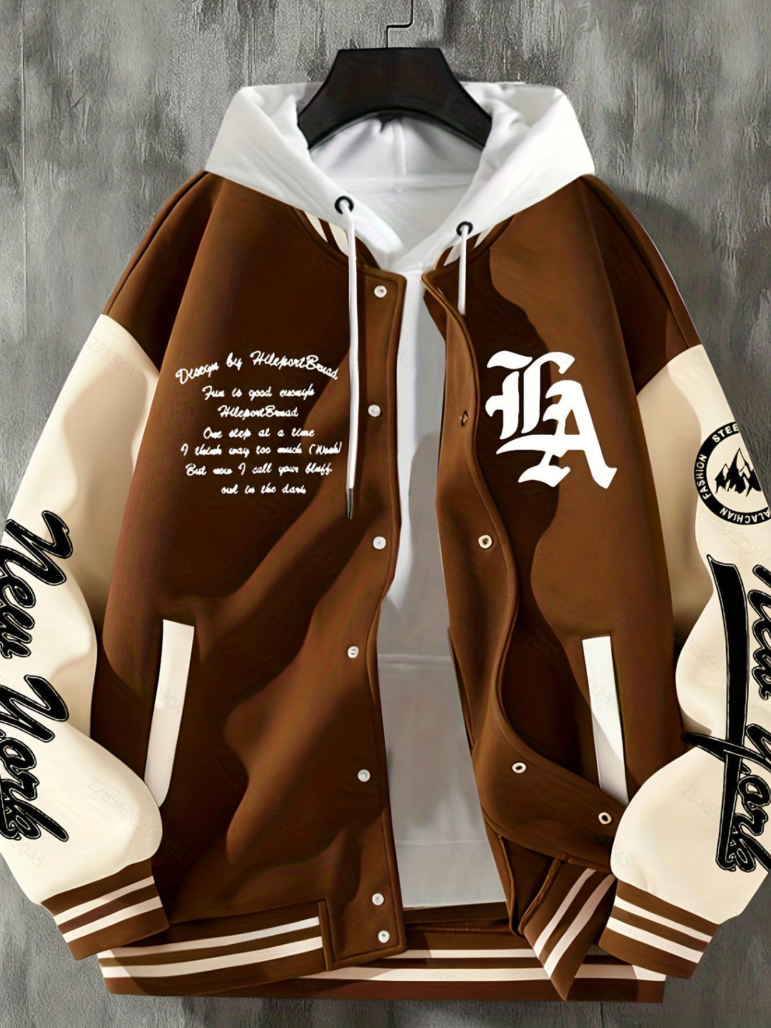 Steinke - Veste de Baseball à Boutonnage Sur le Devant