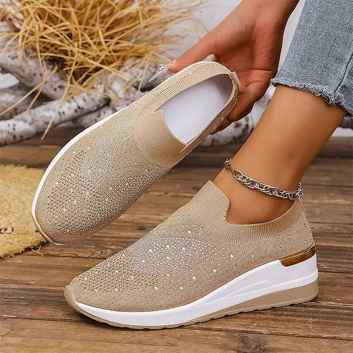 Josia - Baskets Sans Lacets À Motif Papillon Ornées De Strass