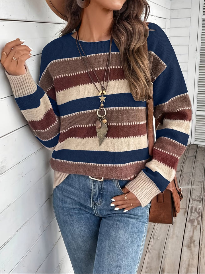 Fadina - Pull en Maille À Manches Longues