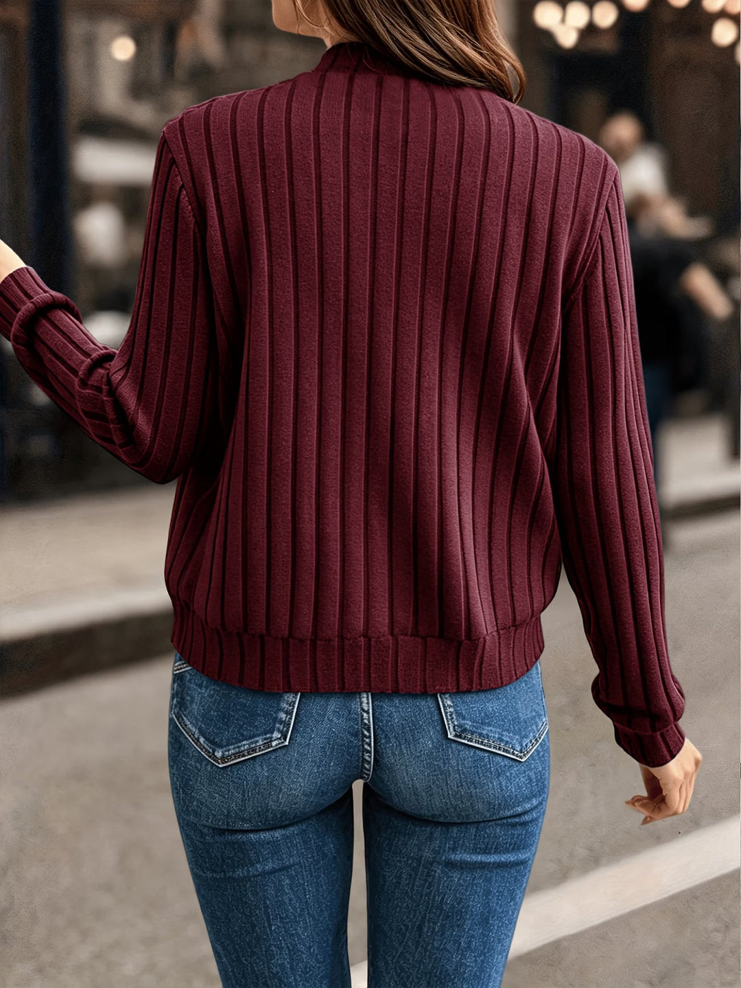 Nalia - Veste en Maille À Manche Unique