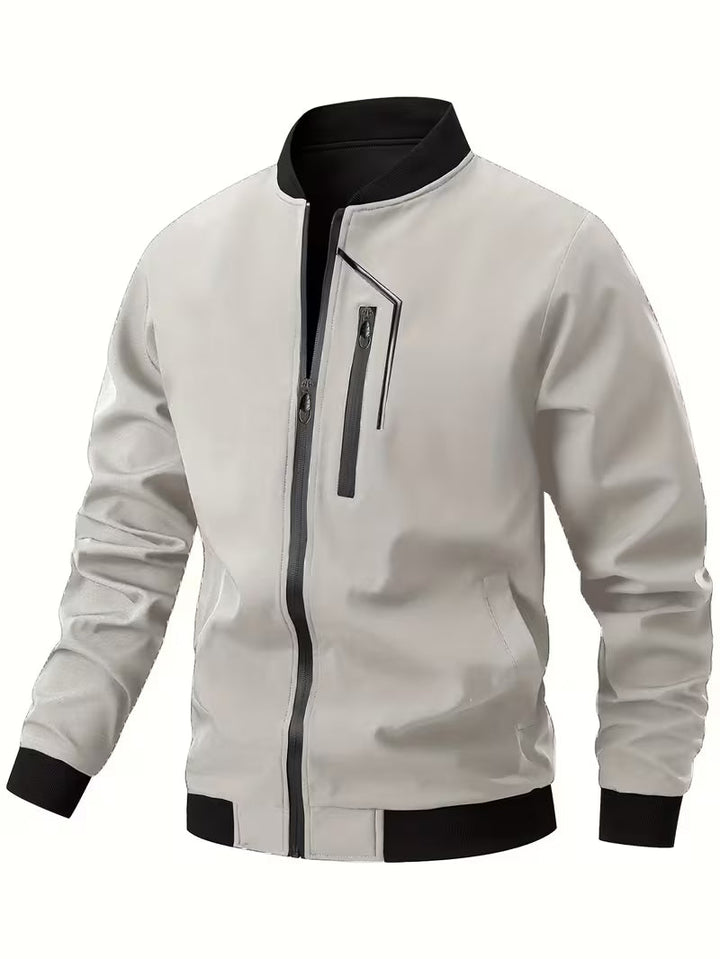 Akrum - Blouson Aviateur Décontracté Avec Fermeture Éclair