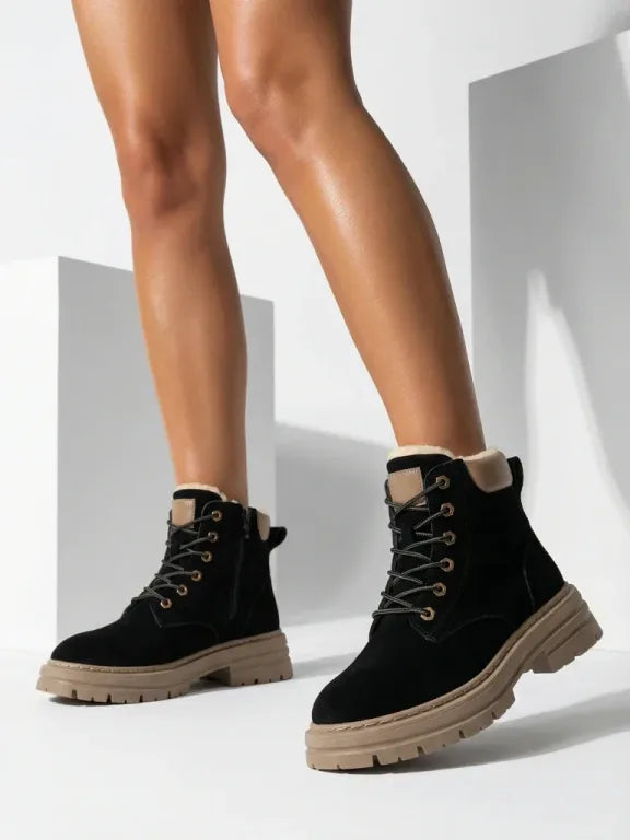 Alosia - Bottines à Lacets et Semelles épaisses