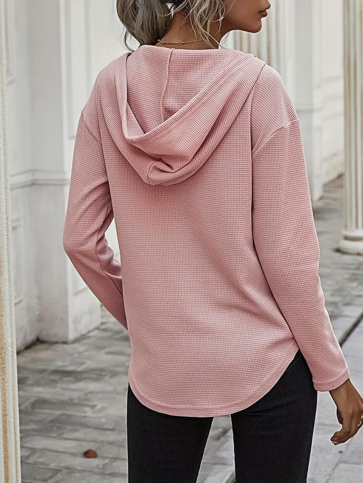 Seonie - Manches Longues Sweat À Capuche À Col en V