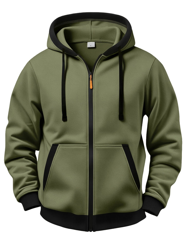 Mussoline - Casual Long Sleeve Winter Hooded With Zipper