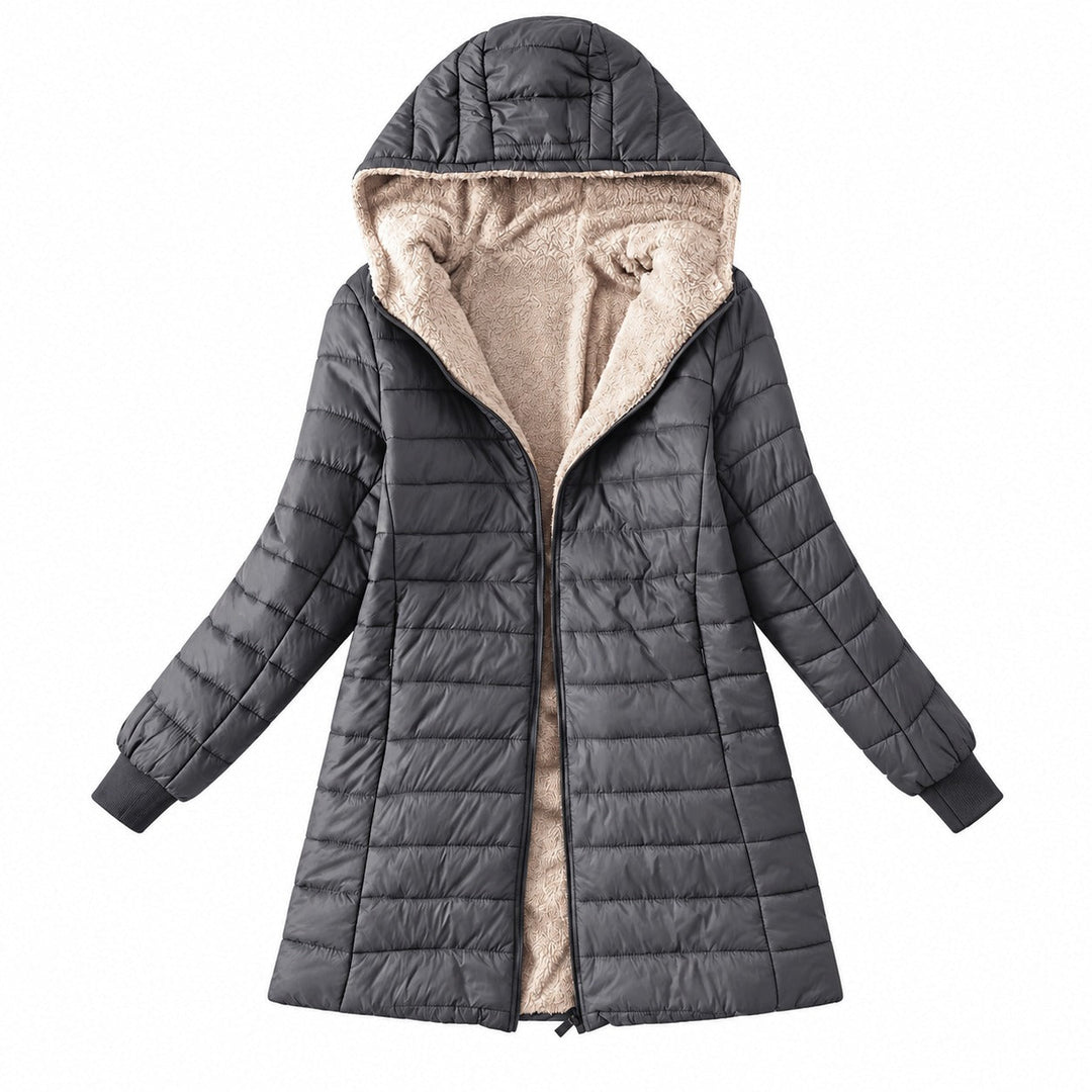 Mercy - Manteau D'hiver Doublé Avec Capuche