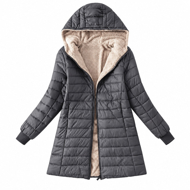 Mercy - Manteau D'hiver Doublé Avec Capuche