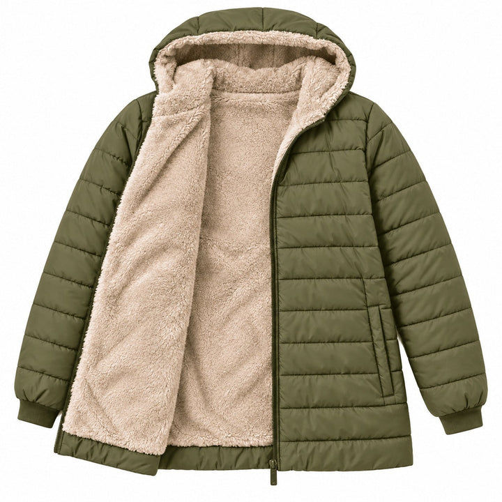 Mercy - Manteau D'hiver Doublé Avec Capuche