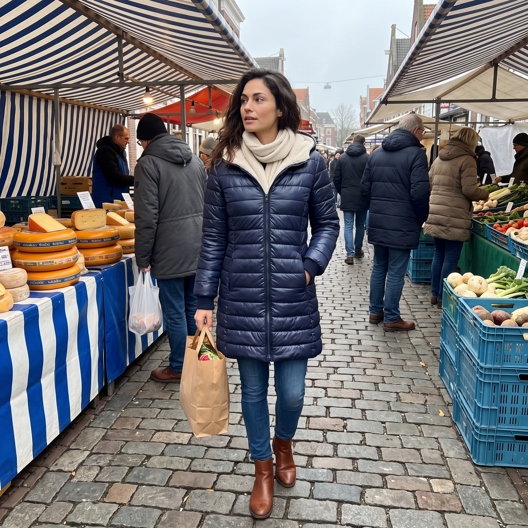 Mercy - Manteau D'hiver Doublé Avec Capuche
