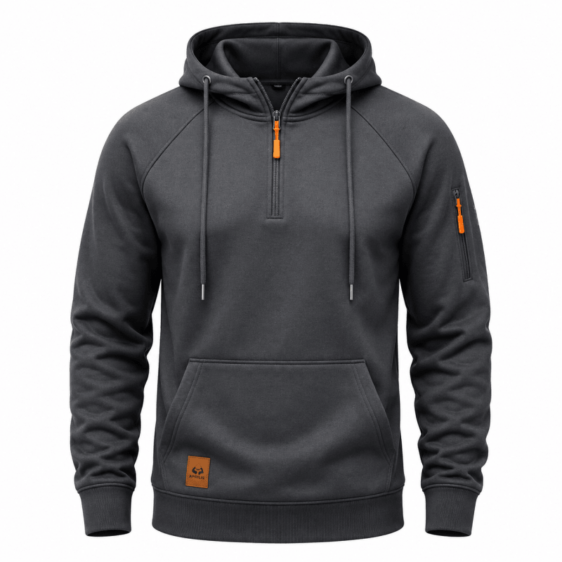 Juventus - Sweat À Capuche Avec Fermeture Éclair Quart De Longueur