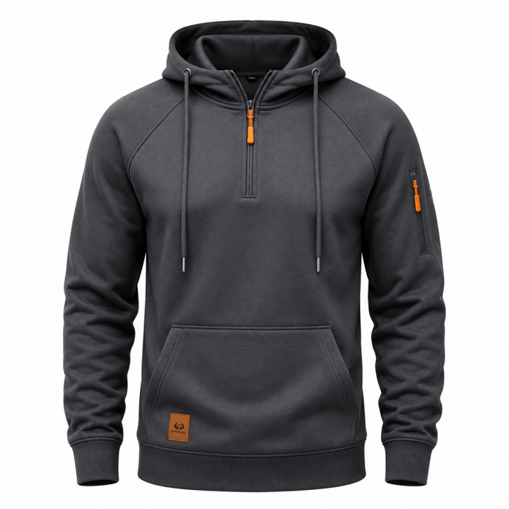 Juventus - Sweat À Capuche Avec Fermeture Éclair Quart De Longueur