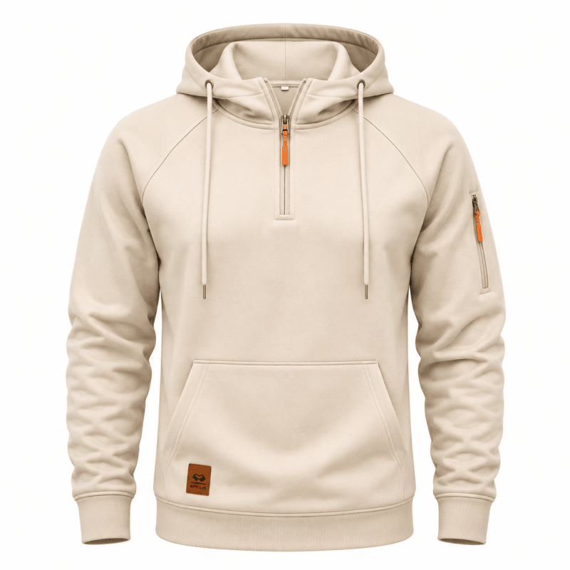 Juventus - Sweat À Capuche Avec Fermeture Éclair Quart De Longueur