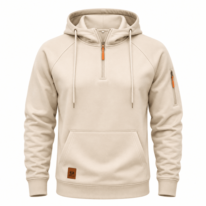 Juventus - Sweat À Capuche Avec Fermeture Éclair Quart De Longueur