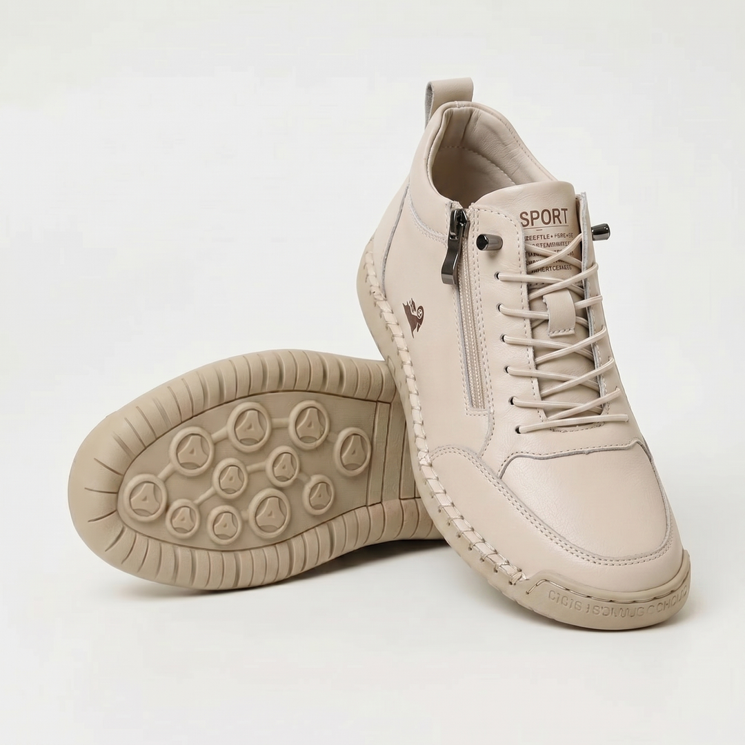 Schreiner - Baskets à Lacets et Fermeture éclair Avec Coutures Contrastées
