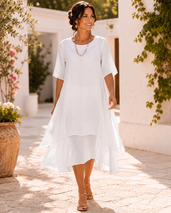 Isilde - Robe Longue Élégante et Confortable