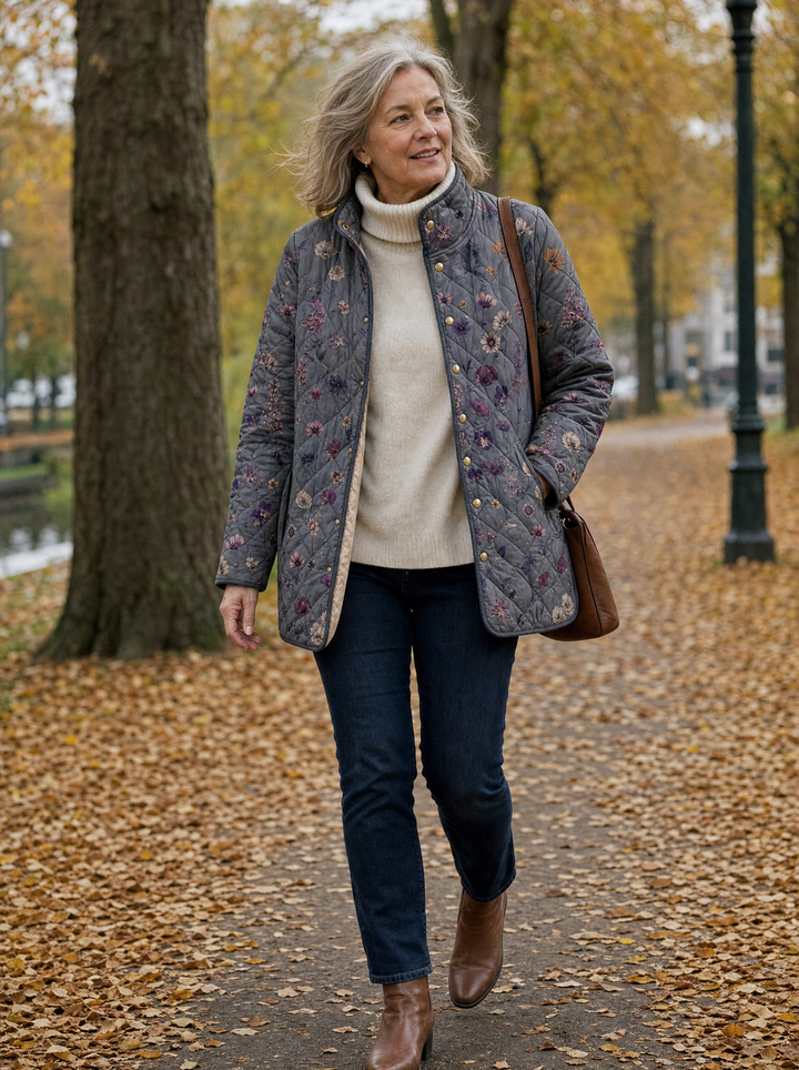 Kizil - Manteau Matelassé À Imprimé Floral