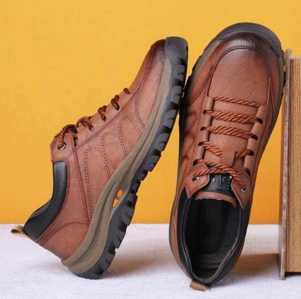 Faissoil - Bottes De Randonnée en Cuir Imperméables