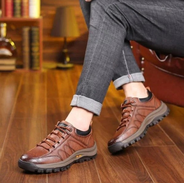 Faissoil - Bottes De Randonnée en Cuir Imperméables