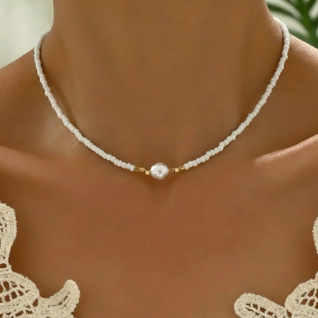 Araya - Collier Turquoise Et Perle