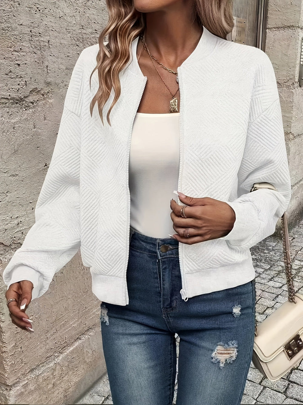 Shahna - Blouson Aviateur Zippé