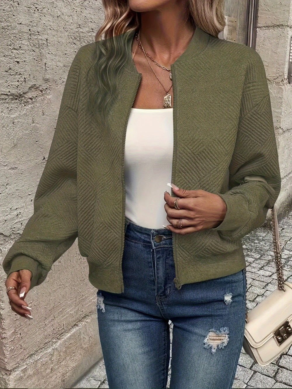 Shahna - Blouson Aviateur Zippé