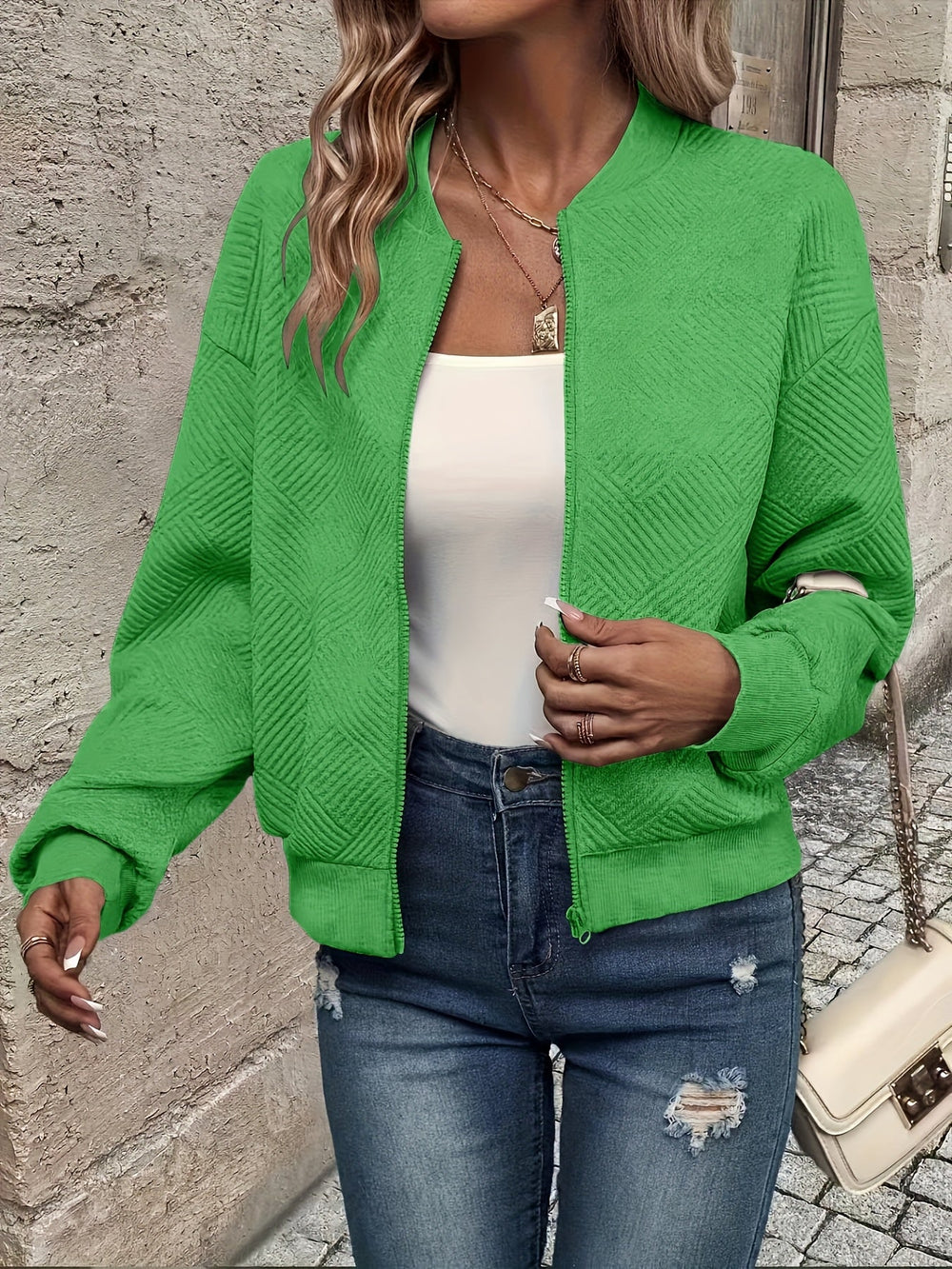 Shahna - Blouson Aviateur Zippé