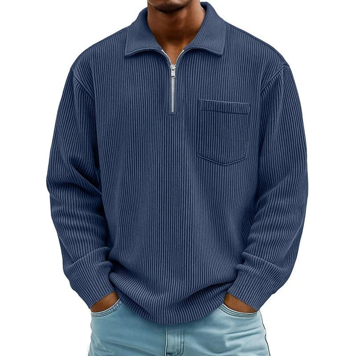 Quenton - Pull à Demi-Zip et Poche Poitrine