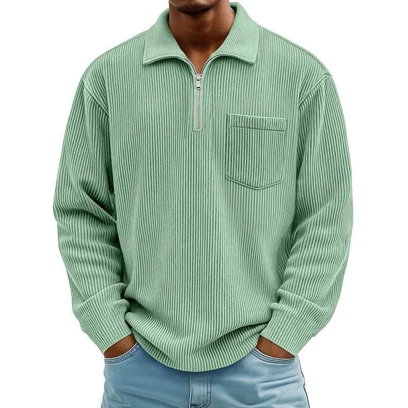Quenton - Pull à Demi-Zip et Poche Poitrine
