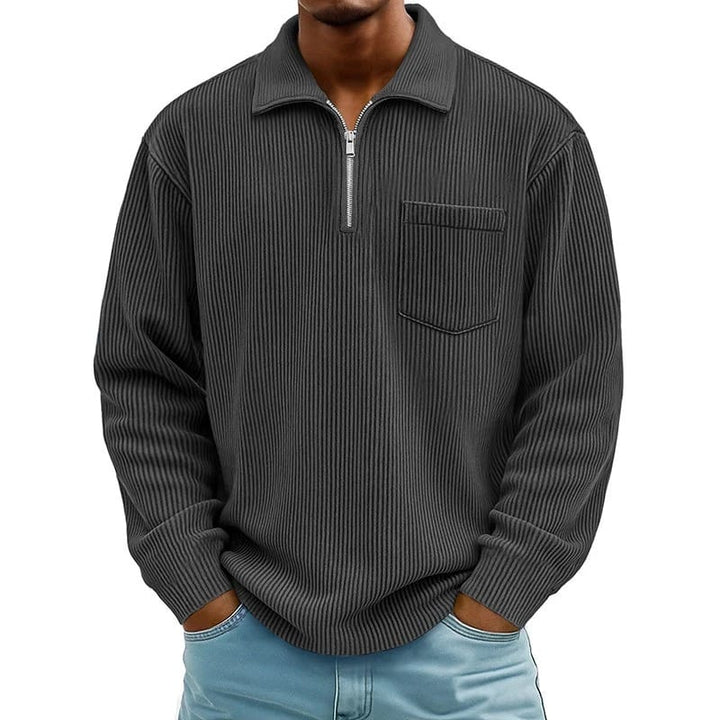 Quenton - Pull à Demi-Zip et Poche Poitrine
