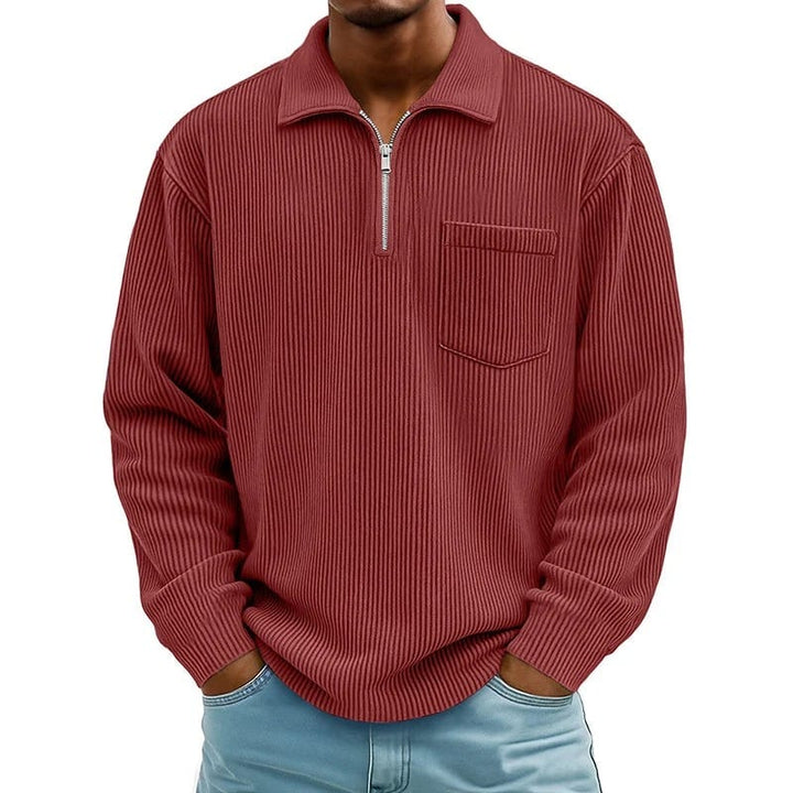 Quenton - Pull à Demi-Zip et Poche Poitrine