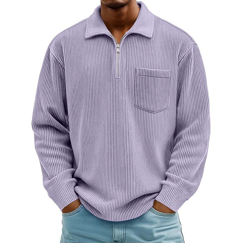 Quenton - Pull à Demi-Zip et Poche Poitrine