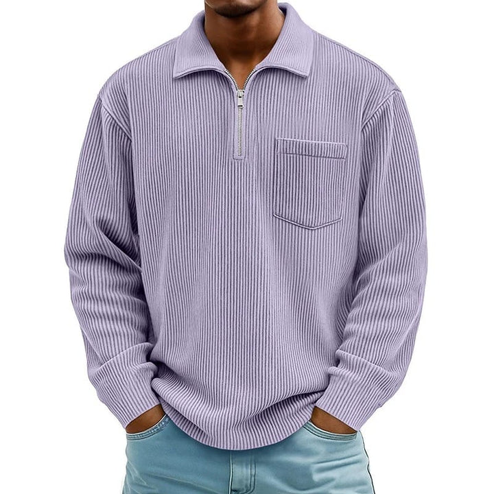 Quenton - Pull à Demi-Zip et Poche Poitrine