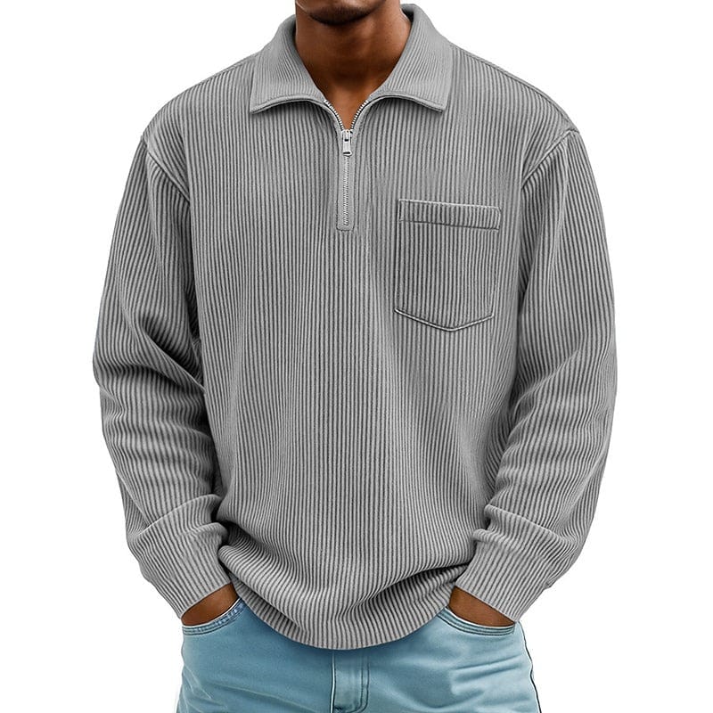 Quenton - Pull à Demi-Zip et Poche Poitrine