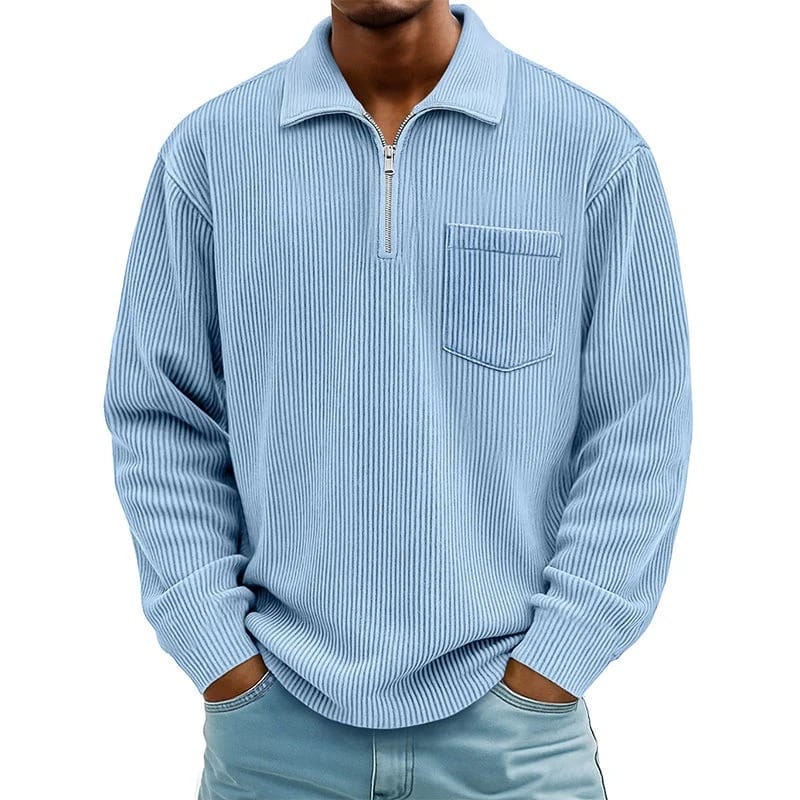 Quenton - Pull à Demi-Zip et Poche Poitrine