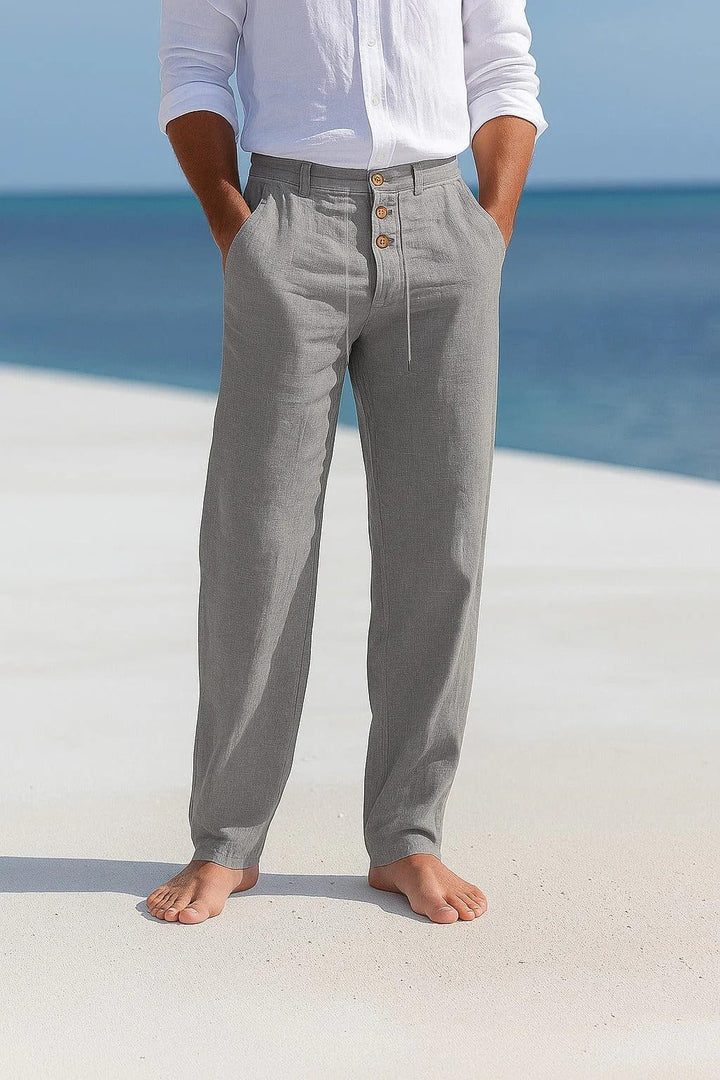 Jevaun - Pantalon Confortable en Lin