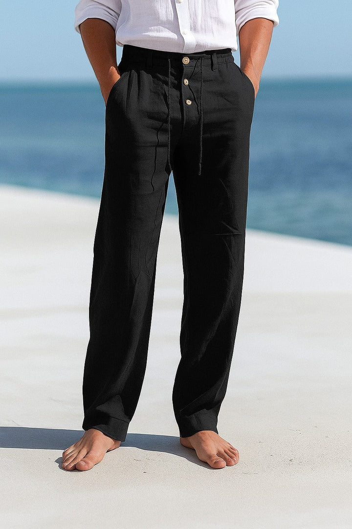 Jevaun - Pantalon Confortable en Lin