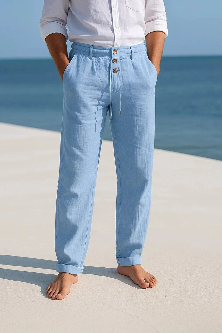 Jevaun - Pantalon Confortable en Lin