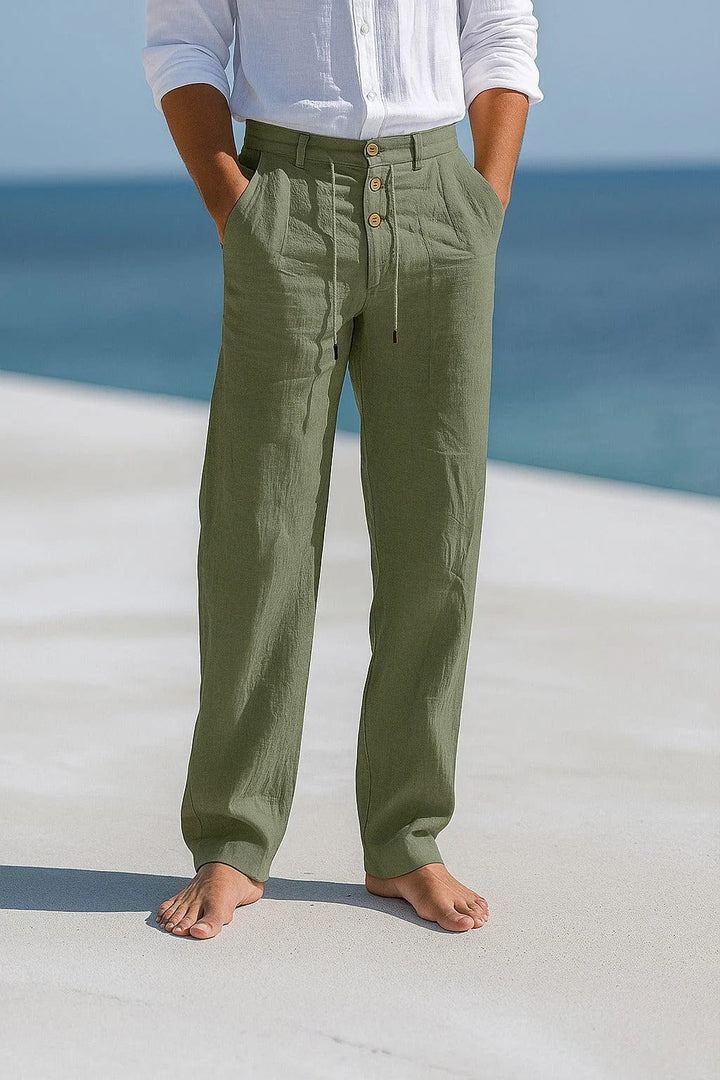 Jevaun - Pantalon Confortable en Lin