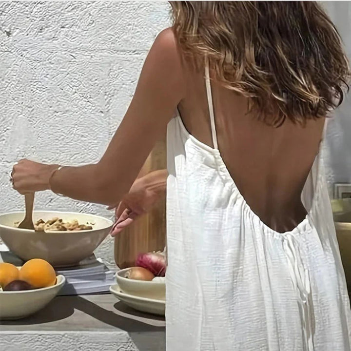 Diandra - Robe Longue Élégante Dos Nu