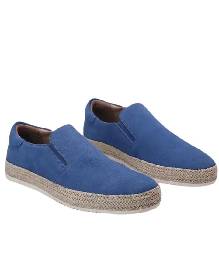 Hanya - Chaussures Slip on en Daim Avec Semelles d'Espadrilles