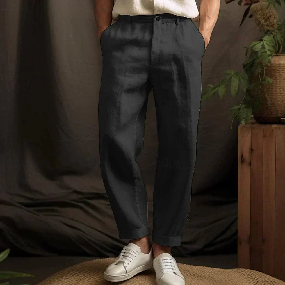 Derik - Pantalon D'été en Lin