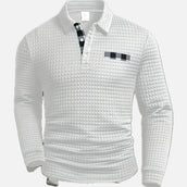 Dekan - Polos à Manches Longues en Tissu Gaufré