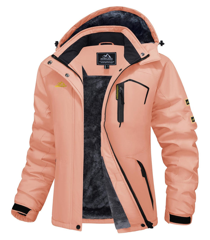 Jerieka - Veste D'hiver À Capuche Doublée en Polaire