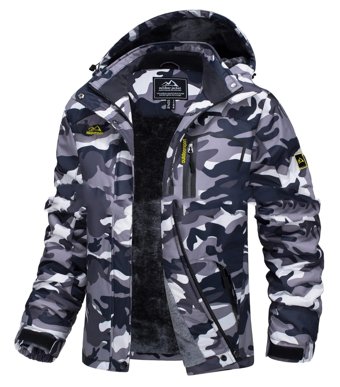 Jerieka - Veste D'hiver À Capuche Doublée en Polaire