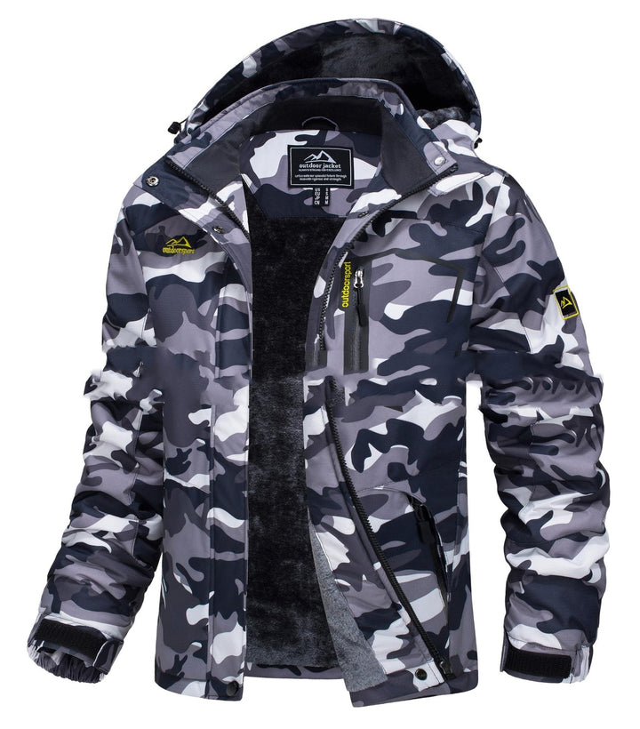 Jerieka - Veste D'hiver À Capuche Doublée en Polaire