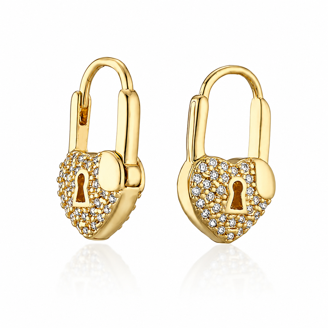Koolen -  Boucles D'oreilles Mini-anneaux  Heartlock