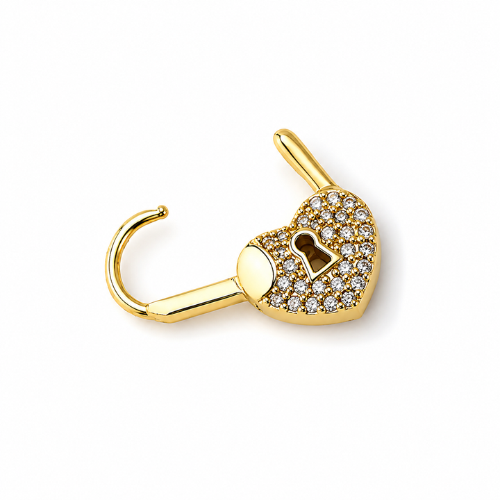 Koolen -  Boucles D'oreilles Mini-anneaux  Heartlock